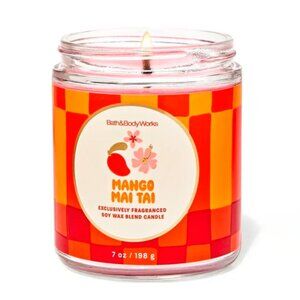 Bath & Body Works Mango Mai Tai Candle - Orange